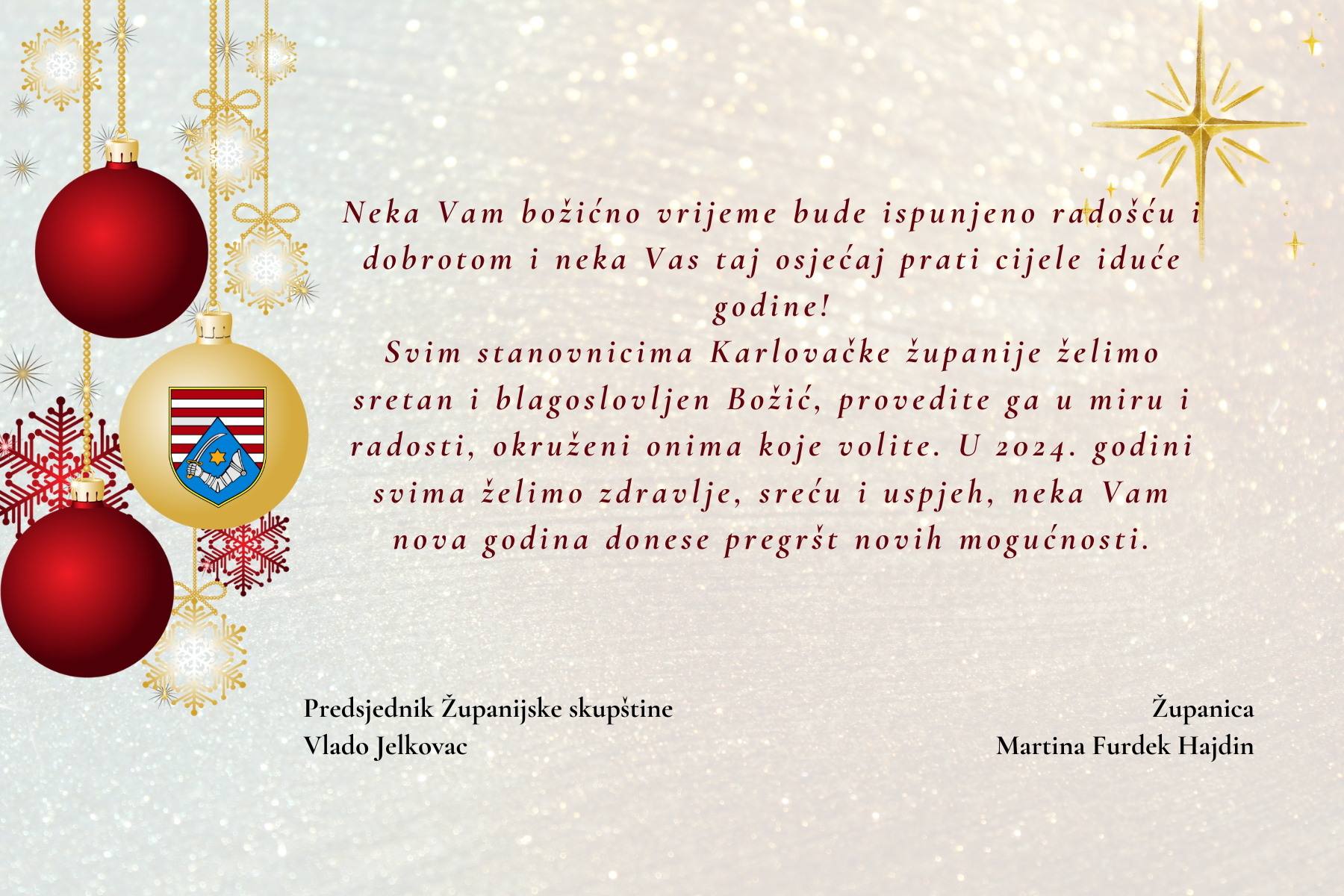 Red and Green Merry Christmas Card 3