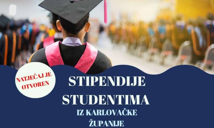 Za 75 studenata po 150 eura mjesečno: Karlovačka županija otvorila natječaj za stipendije